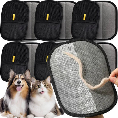 Pet Hair Remover Brush Kitten Hair Remover Gloves Deshedding Brush Glove for Dog Cat Double-Sided Fur Hair Cleaning for Carpet