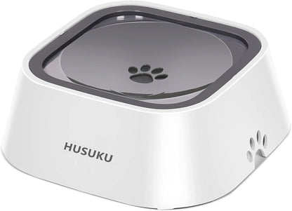 Dog Water Bowl - No-Slip Pet Water Dispenser and Slow Feeder Bowl, 35Oz Capacity